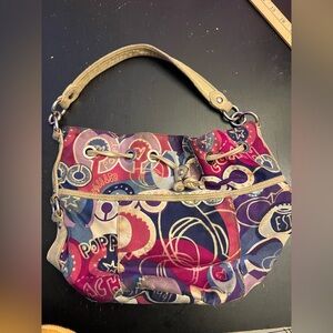 Coach Poppy drawstring bag pre loved condition please see all photos